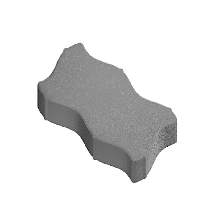 Фигурная тротуарная плитка Волна 8 Серый